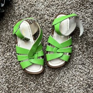 Like New Salt Water Sandals in Green Size 8 Toddler